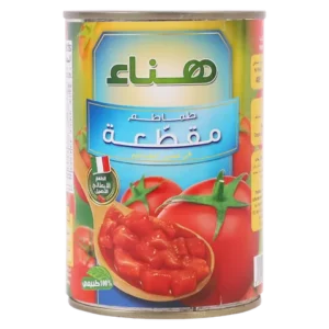 هناء طماطم مقطعة في عصير طماطم 400 جم