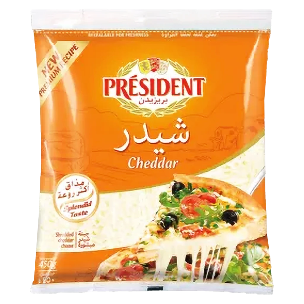 جبنة شيدر مبشر بريزيدن 450جم